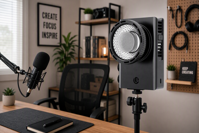 Calibrating High-Output 100W COB Lights for Continuous Small-Room Video Production