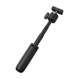 The Ulanzi MT66 tripod extended as a selfie stick, showing its telescopic design.