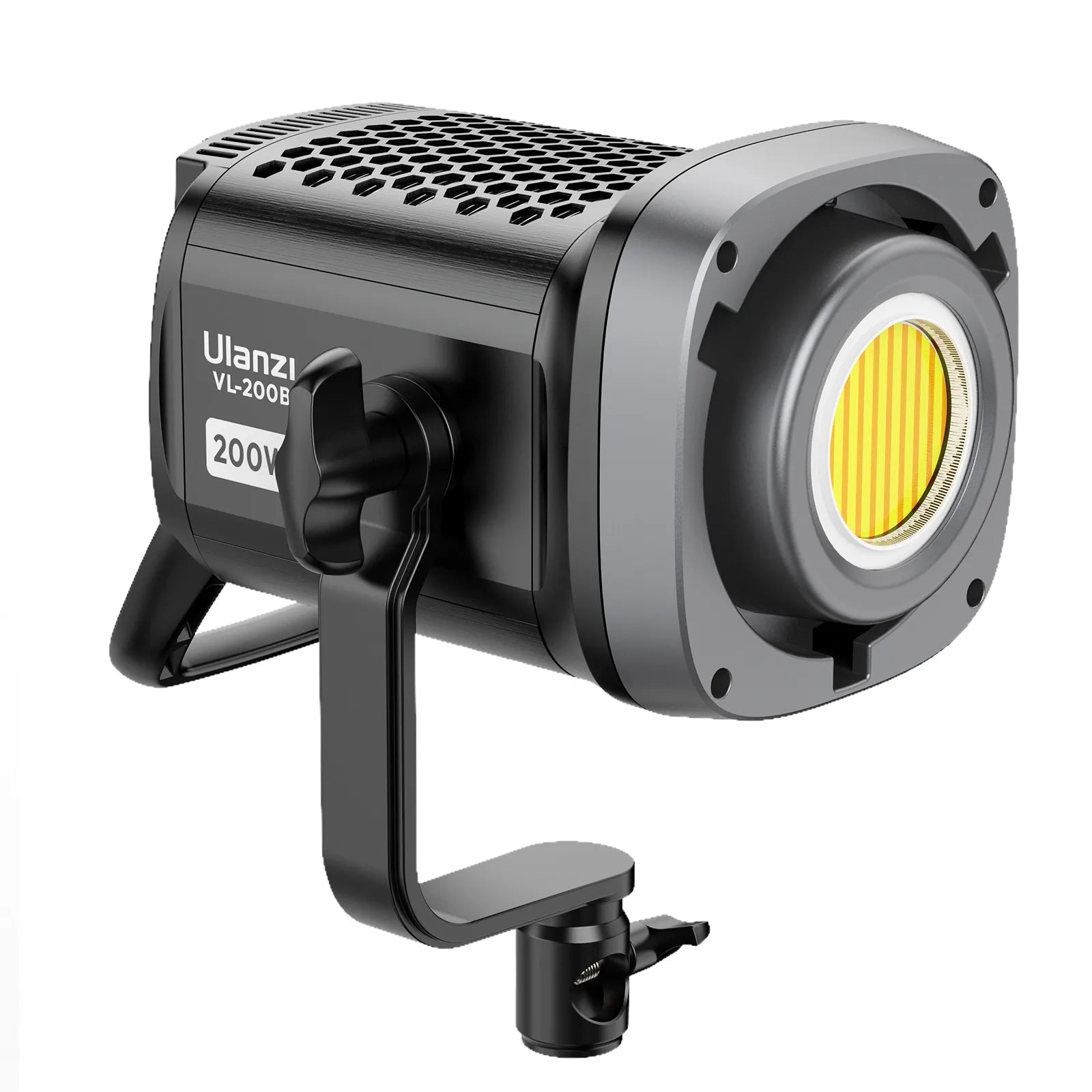 Ulanzi VL-200Bi 200W V-Mount Video Light - Black and Grey Studio Lighting.