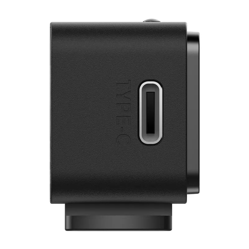 Ulanzi DG01 Cube Light, Type-C charging port detail on a black exterior.