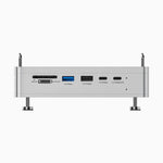 Ulanzi QT03 Docking Station in silver with multiple ports including SD 4.0, TF 4.0, USB 3.2.