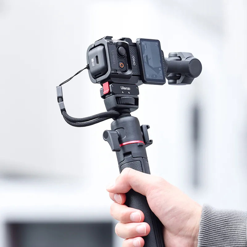 Ulanzi PK-06 Expansion Adapter for DJI Osmo Pocket 3 held by hand, content creation.
