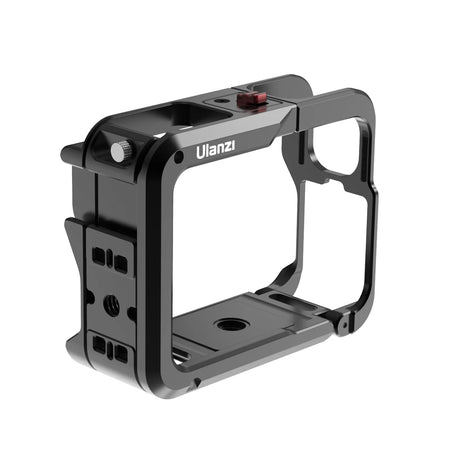 Ulanzi Metal Cage for Insta360 Ace/Ace Pro - Black metal camera cage with accessory mounts.