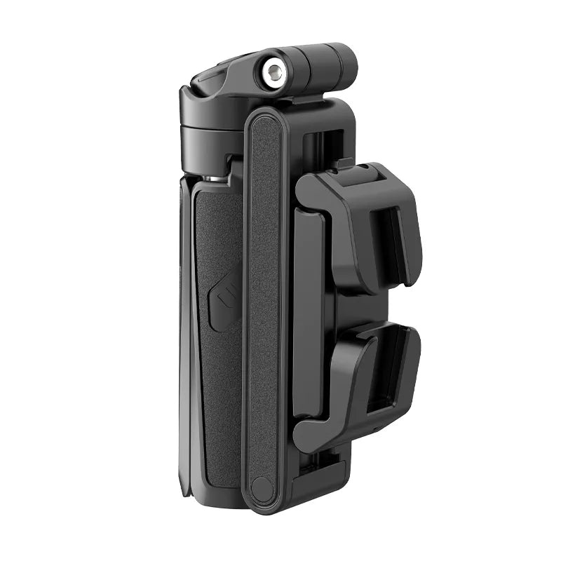 Ulanzi JJ02 Extendable Grip Phone Tripod - Folded black phone grip, tripod, and selfie stick combo.