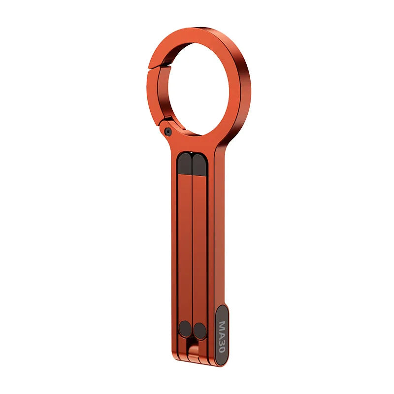 Ulanzi MA30 Carabiner Phone Tripod, orange, compact design for phone stand.