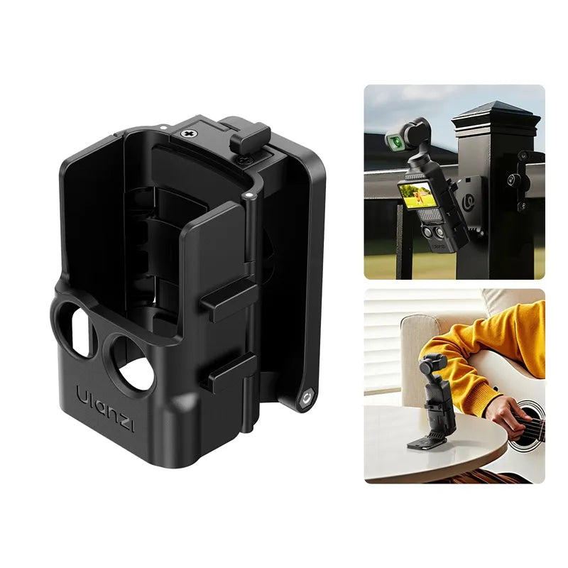 Ulanzi PK15 Pocket 3 Magnetic Mount C068 - Black mount for pocket camera, easy to use and versatile.
