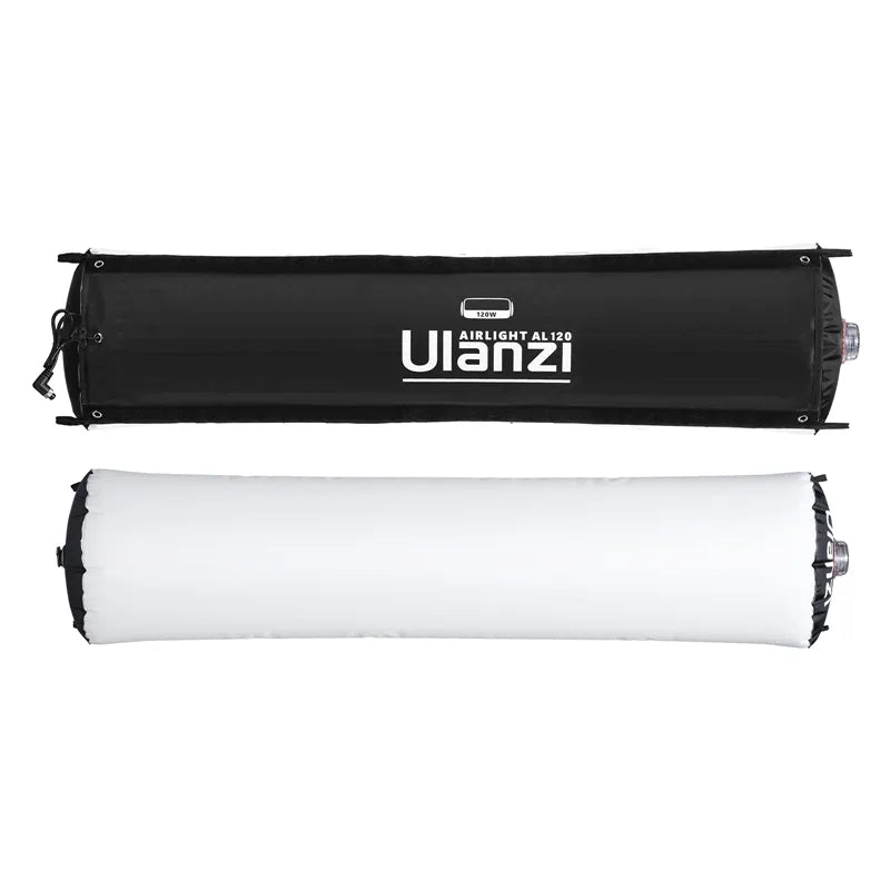 Ulanzi AL60 Airlight LED Tube Light, black and white. 120W, ideal for content creation.