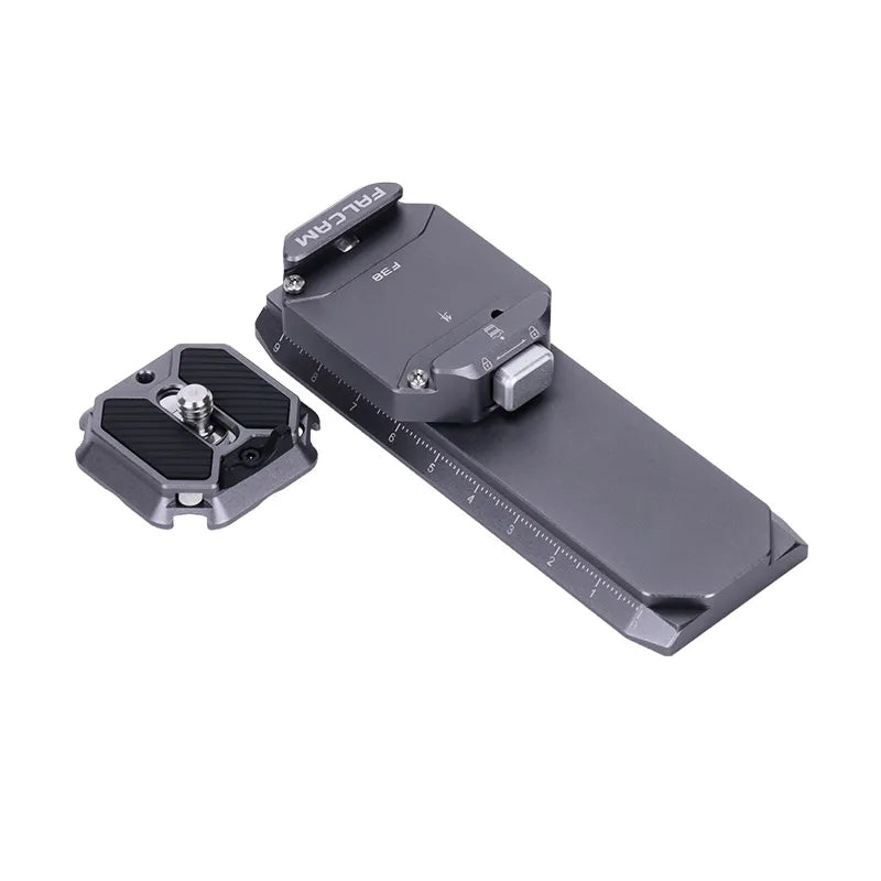 Ulanzi Falcam Quick Release Kit for DJI RS4 Mini - Gray metal quick release plate and base.