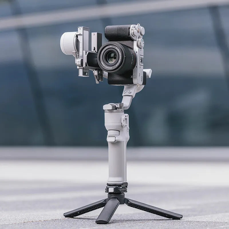 Ulanzi Falcam Quick Release Kit for DJI RS4 Mini - Gray gimbal stabilizing camera system.