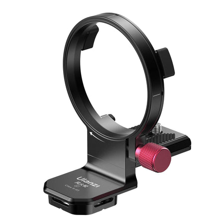 Ulanzi S-63 Claw Mount Plate. Rotatable design for Sony cameras, black aluminum with red accents.