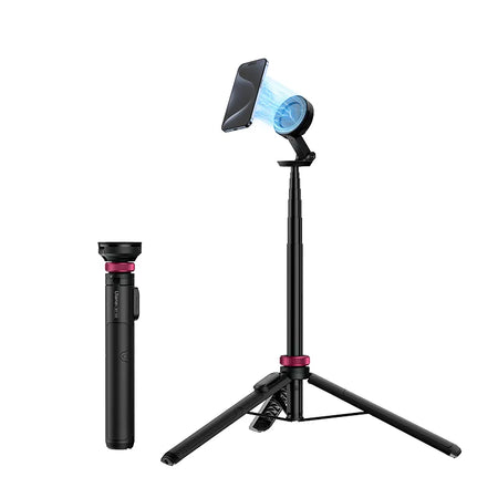 Ulanzi MT-84 Magnetic Tripod for Phone - Black with Magenta Accents for phones, for content creation.