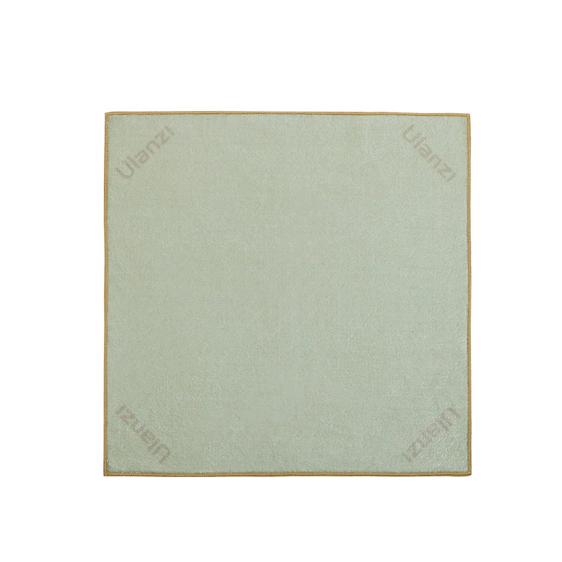 Ulanzi protective wrap, light green with gold trim, camera lens and device protection.