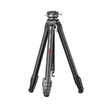 Ulanzi Zero Y Travel Tripod, carbon fiber legs, black design, Ulanzi & COMAN branding, for cameras.