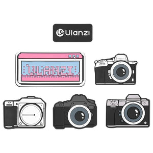Ulanzi Custom Velcro Badges featuring various camera designs and Ulanzi logo badge.
