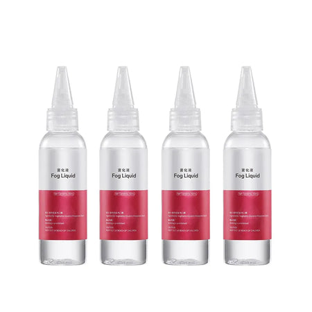 Ulanzi Fog Liquid 60ml Bottles, Clear bottles with red labels, for FILMOG Fog Machine use.