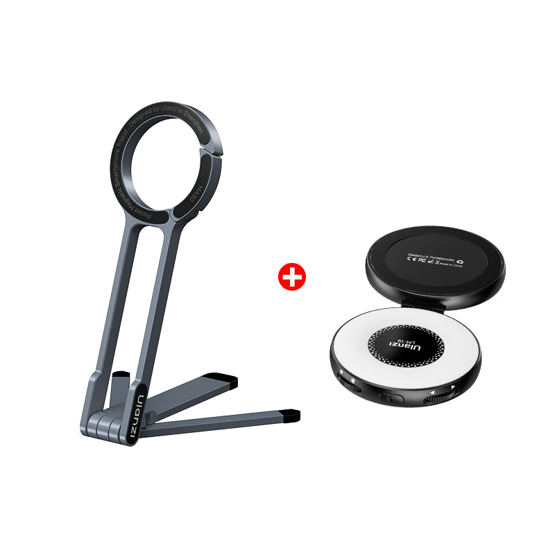 Ulanzi MA30 phone tripod with wireless charger combo, designed for portability and easy use.