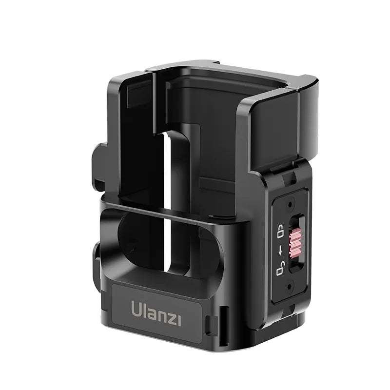 Ulanzi PK-06 Expansion Adapter for DJI Osmo Pocket 3 - Black adapter with locking mechanism.