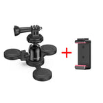 Ulanzi GO-001 Magnetic Mount for Action Cameras, black, versatile for action cameras and smartphones.