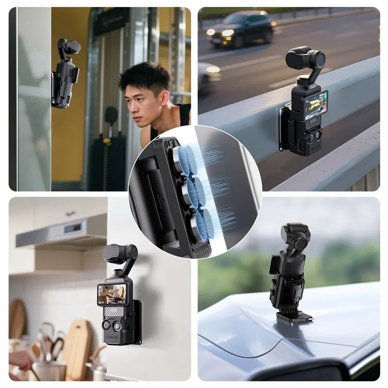 Ulanzi PK15 Magnetic Mount for Pocket 3: Versatile, easy mounting for content creation.
