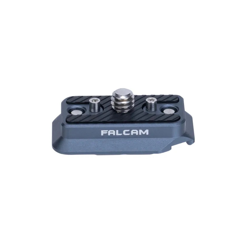Ulanzi Falcam F22&F38 Quick Release Plate, dark gray metal camera accessory with FALCAM logo.