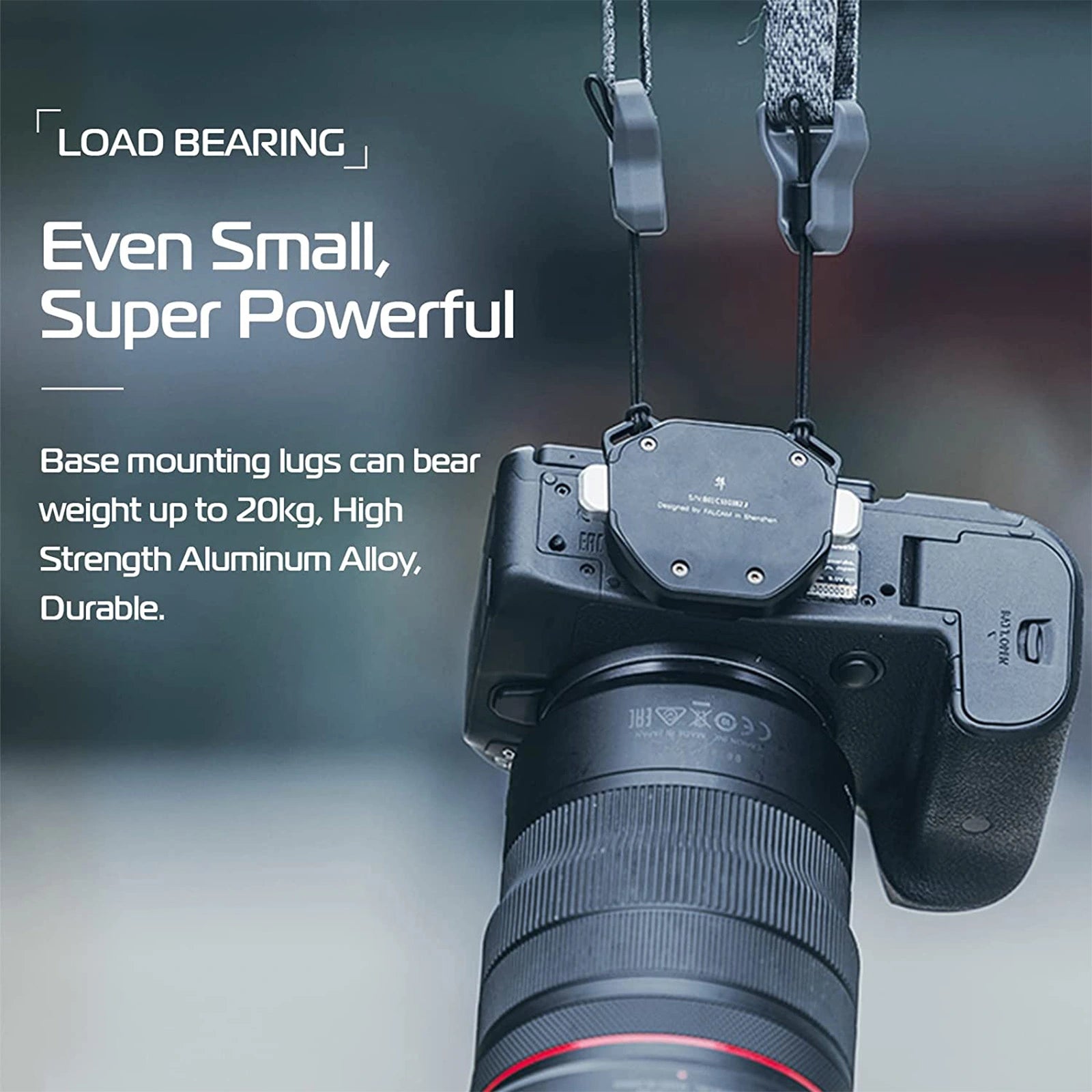 Falcam F38 Quick Release Camera Kit: durable aluminum alloy base, supports up to 20kg weight.