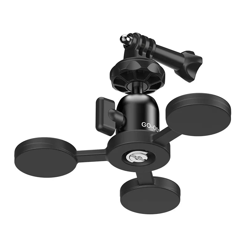 Ulanzi GO-001 Magnetic Mount for Action Cameras in Black, Versatile and Stable.
