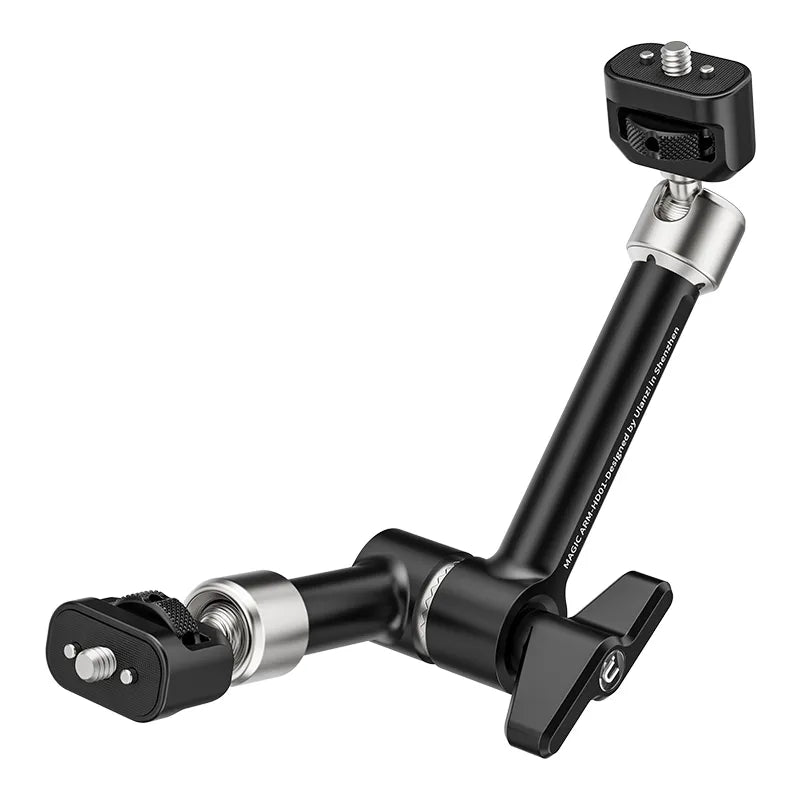 Ulanzi R011a Magic Arm in black with adjustable knob, a versatile camera accessory.