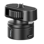 Ulanzi Go-Quick II Magnetic Quick Release Adapter - Black with gear mechanism and 1/4" screw mount.