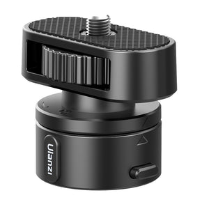 Ulanzi Go-Quick II Magnetic Quick Release Adapter - Black with gear mechanism and 1/4" screw mount.