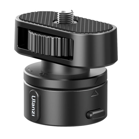 Ulanzi Go-Quick II Magnetic Quick Release Adapter - Black with gear mechanism and 1/4" screw mount.