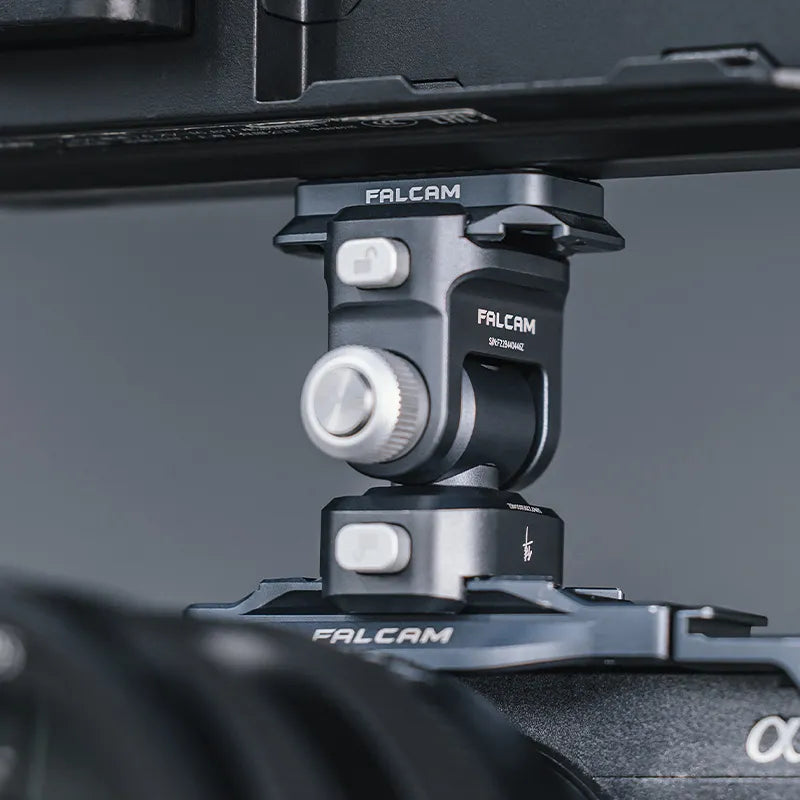 Ulanzi Falcam F22&F38 Quick Release Anti-deflection Plate, dark gray metal camera accessory.