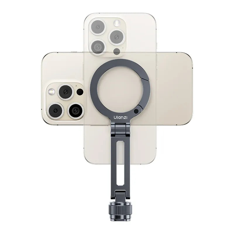 Ulanzi MA07 Maglock phone mount with magnetic ring, suitable for smartphone content creation.