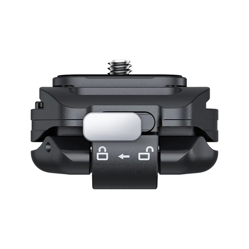 Ulanzi UKA07 Quick-release Kit, CNC-machined aluminum alloy, black, with lock/unlock symbol.