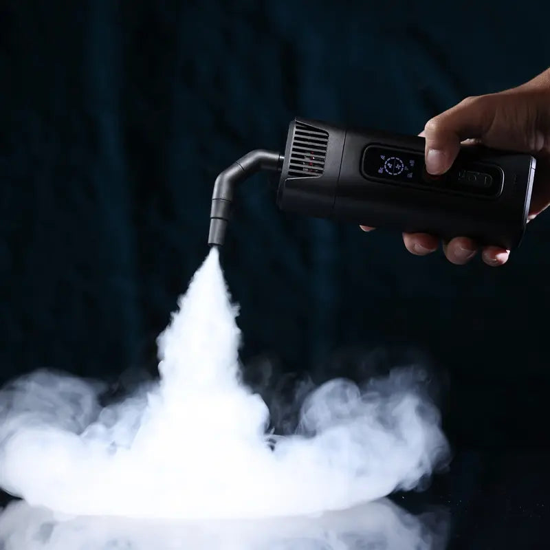 Ulanzi FM01 FILMOG Ace Portable Fog Machine creating fog for photography and events.