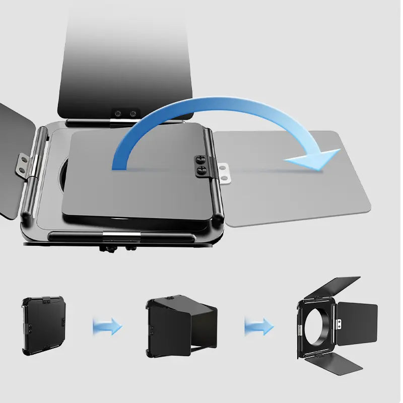 Ulanzi 4-Leaf Barndoors Assembly: Mini Bowens Mount for precise light control for 40W Video Light.