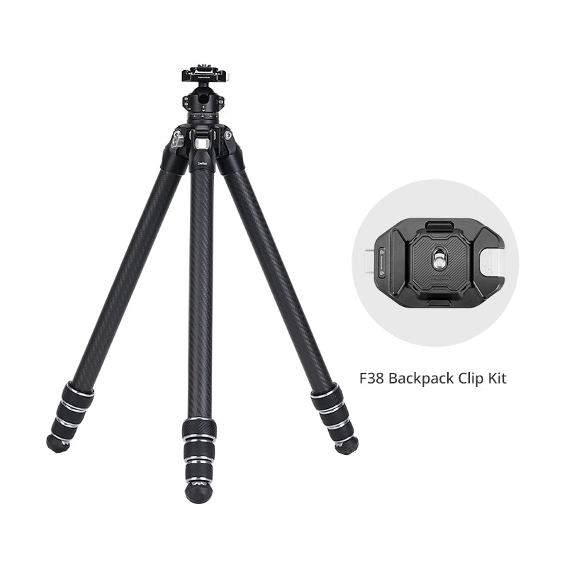 Ulanzi Falcam TreeRoot Quick Lock Lite Tripod with F38 Backpack Clip Kit - Carbon Fiber Tripod.