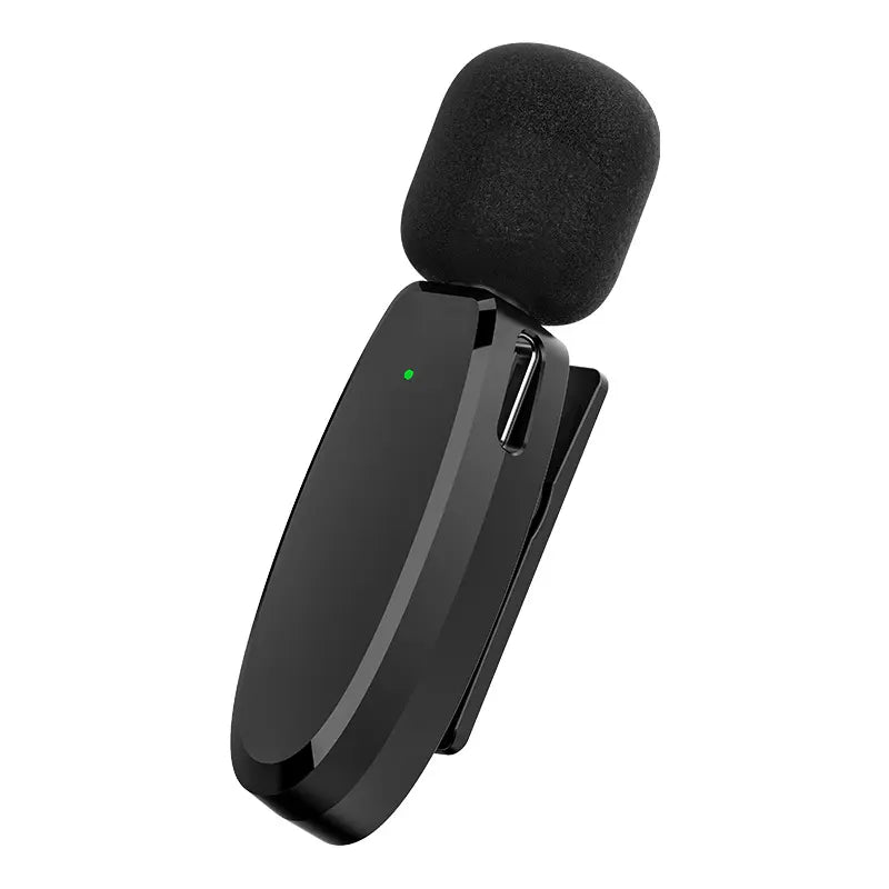 Ulanzi V6 Wireless Lavalier Microphone Transmitter - Black with Clip.