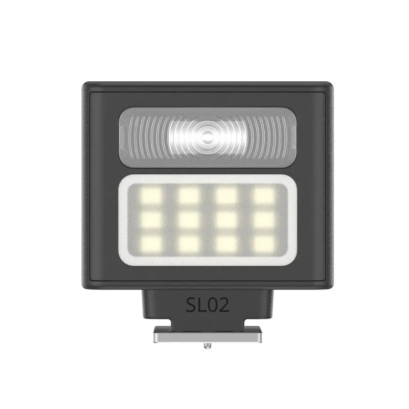 Ulanzi SL02 Spark Lite Camera Flash Light - Compact black content creation flash, SL02 model.