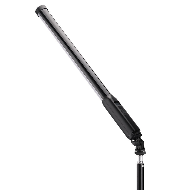 Ulanzi VL119 RGB Tube Light Wand, black and silver design, handheld LED video light.