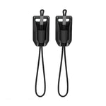 Ulanzi Falcam Maglink Mini Base, black magnetic buckle with cord for camera strap.