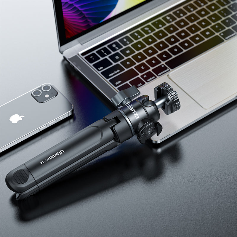 Ulanzi U-Vlog Lite Extendable Tripod MT-14. Compact, extendable tripod for vlogging, black.