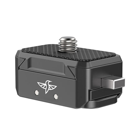 Ulanzi General Hummingbird Quick Release System - Black aluminum alloy action camera mount.