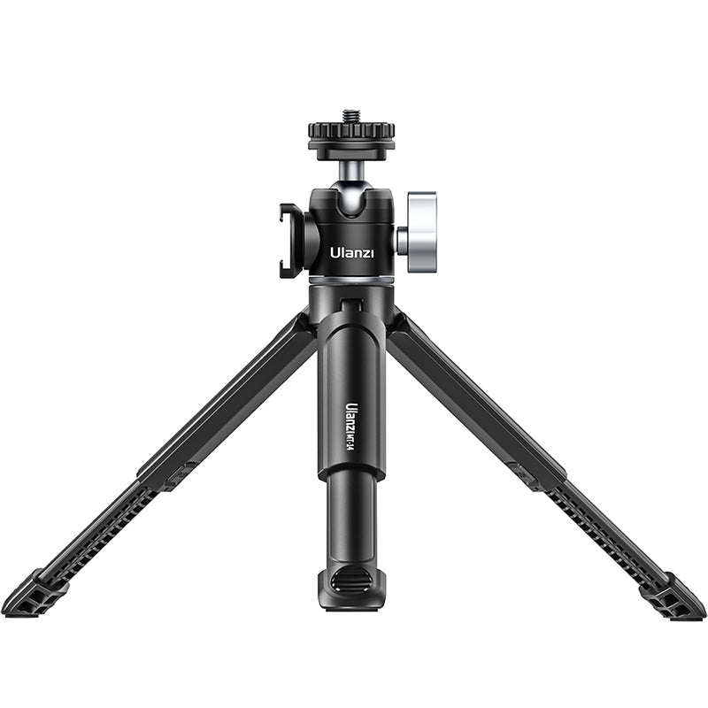 Ulanzi U-Vlog Lite Extendable Tripod 2109, black tripod with extendable legs for vlogging.