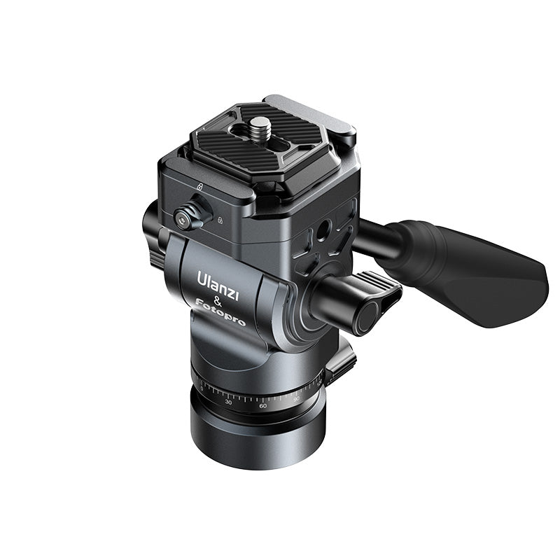 Ulanzi F38 Video Tripod Ball Head - Features F38 quick release, pan and tilt adjustments.