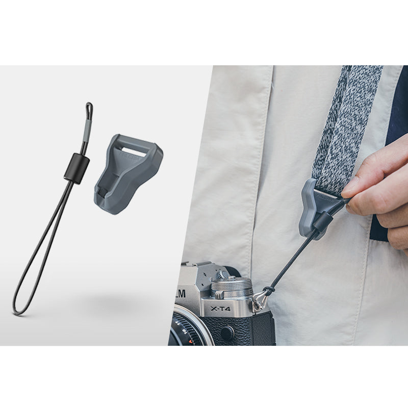 Ulanzi Falcam Maglink Pro Shoulder Strap, gray woven strap, magnetic buckle, camera connected, X-T4.