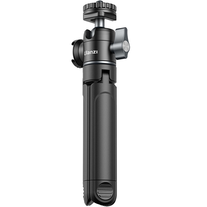 Ulanzi U-Vlog Lite Extendable Tripod, black tripod for vlogging with ball head and cold shoe.