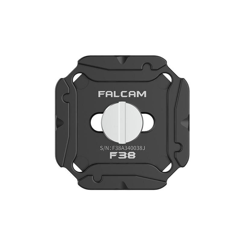Falcam F38 Quick Release Plate for PD Capture V3 in black. Aluminum alloy construction.