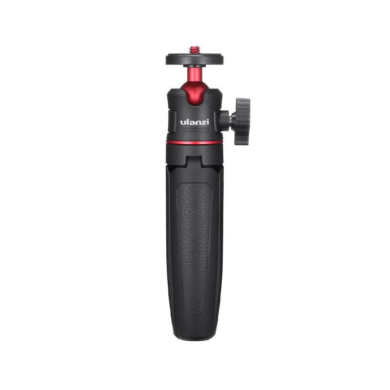 Ulanzi MT-08 Extendable Handheld Tripod - Black and Red Design, for camera and smartphone.