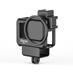 Ulanzi G9-4 Plastic Cage for GoPro - Black Protective Frame with Filter Adapter and Lens Cover.