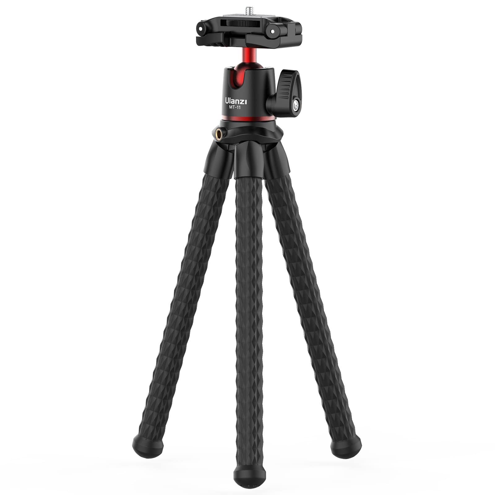 Ulanzi MT-11 Octopus Tripod, black flexible tripod for cameras and smartphones.